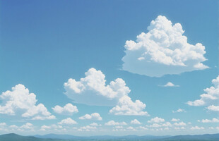 蓝天白云美景