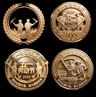 五一劳动节纪念徽章