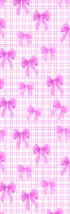 粉色蝴蝶结格子图案背景