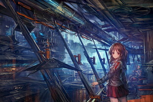 奇幻世界中的持弓少女