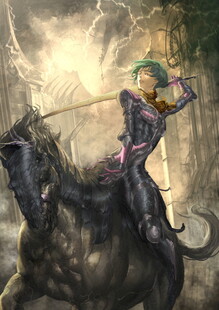 奇幻骑士策马英姿