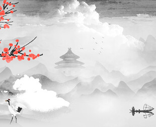 水墨山水间的诗意景致