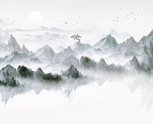 水墨山水意境图