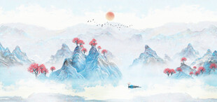 水墨山水间的诗意风光