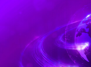 梦幻紫色星球光影效果