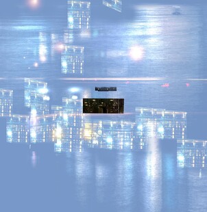 美丽园林景观鸟瞰图