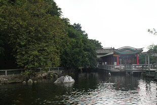 中式水乡景致 静谧古桥