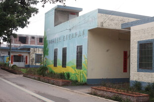 湛江街道旁色彩明快的建筑