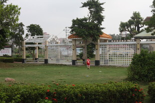 湛江中式庭院景观 绿植环绕