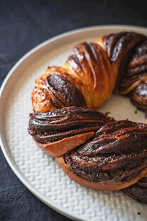 美味巧克力螺旋面包