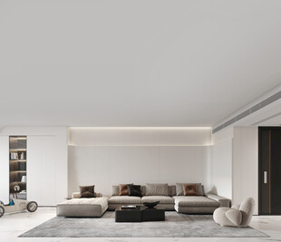 现代简约风客厅室内场景