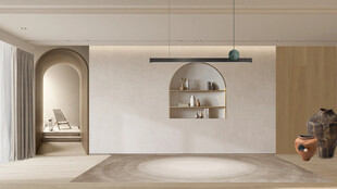 简约风室内 拱形设计空间