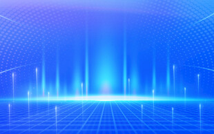 科技感蓝色线条未来背景