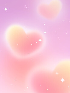 梦幻爱心渐变情人节背景图