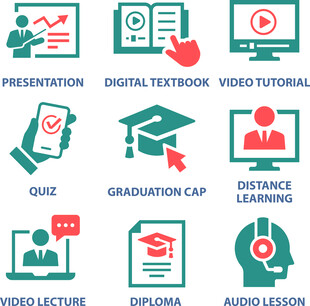 在线教育图标集
