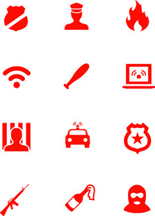 各类应急与安全图标集