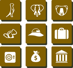 旅行相关图标集合