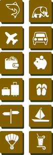 旅行相关图标集