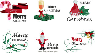 圣诞主题创意标志设计