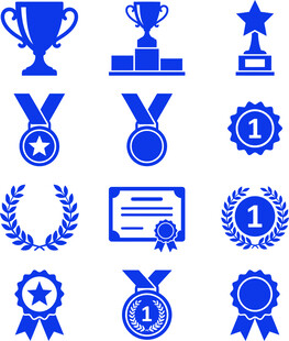 奖杯奖章图标集合