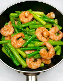 虾仁炒芦笋