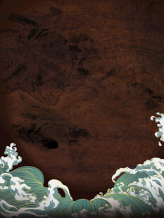 古风海浪背景图