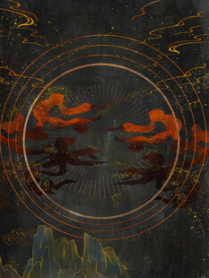 梦幻星空下的奇幻景象