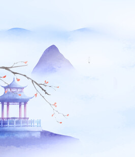 水墨山水间的雅致亭景
