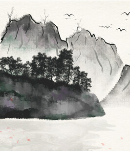 水墨山水间的静谧景致