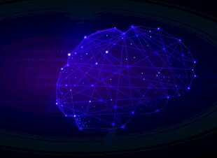 科技感抽象大脑图像
