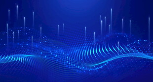 蓝色科技感动态线条背景