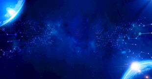梦幻蓝色科技背景画面