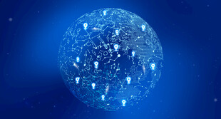 蓝色科技感球体