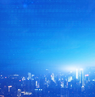 城市夜景璀璨灯光秀