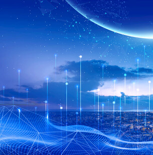 梦幻科技宇宙城市景观