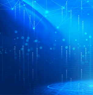 蓝色科技感数字背景图案