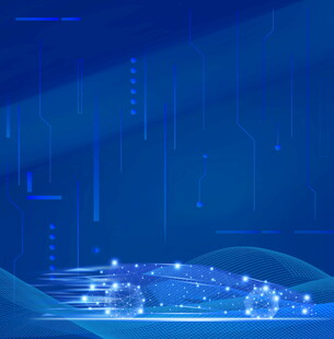 科技感城市夜景数字画面