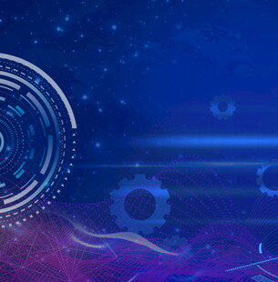 科技感梦幻蓝色背景画面