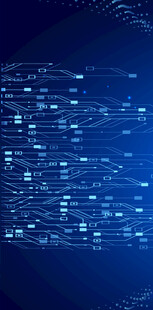 科技感蓝色数字代码背景