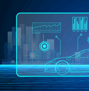 科技感汽车智能界面展示