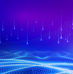 梦幻科技感线条光影背景