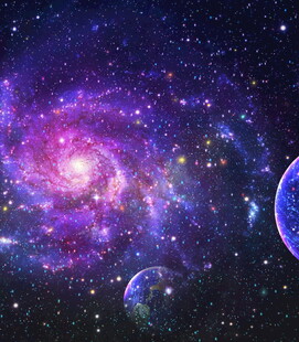 梦幻星系与星球景观