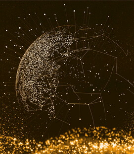 梦幻星球下的璀璨金色世界