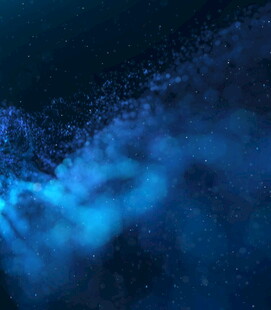 深海蓝色梦幻气泡景象