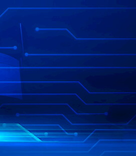 科技感蓝色电路背景图