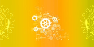 多彩齿轮背景图案