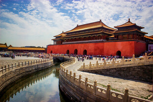 故宫红墙美景