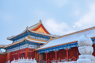 故宫雪景古典建筑之美