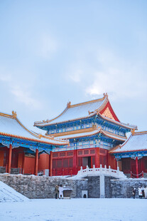 雪后古建筑尽显皇家气派