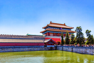 北京永定门城楼景观